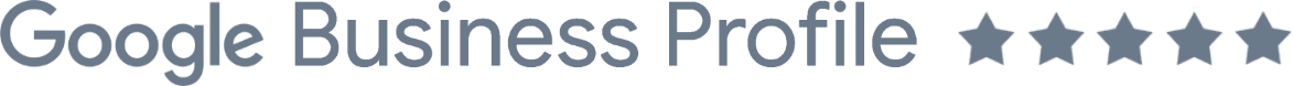 Google Business Profile five-star rating graphic